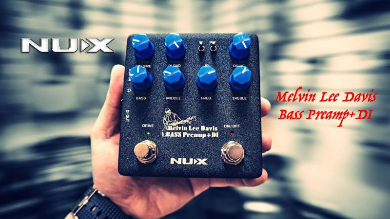 NUX NBP-5 Melvin Lee Davis Bass Preamp & DI Box Demo by Jimmy Lin