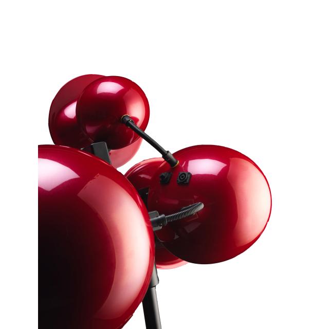 Three-way passive design speaker with 12“, 8” and 1.5” (red)