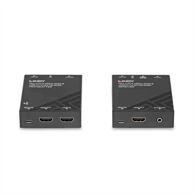 Extender KVM HDMI 4K60, USB & Audio, 70m
