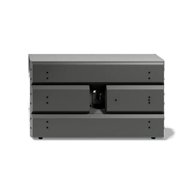 2x10" Compact Passive Subwoofer with Selectable Impedance (black color)