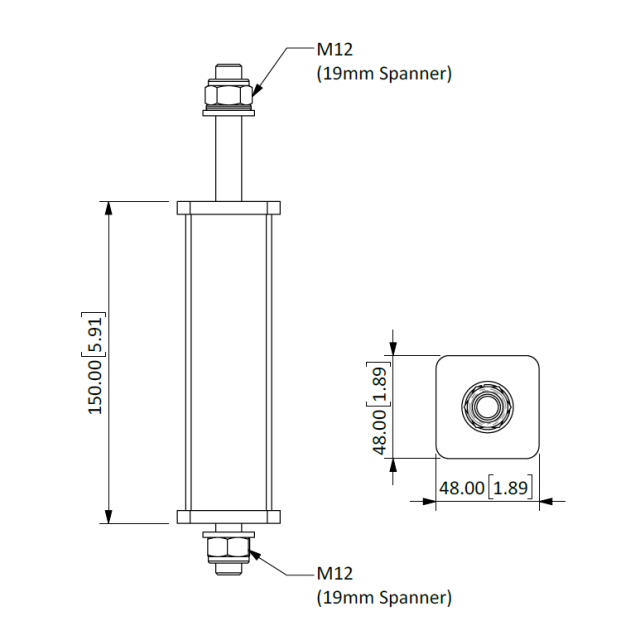 Multi bracket support Extension white