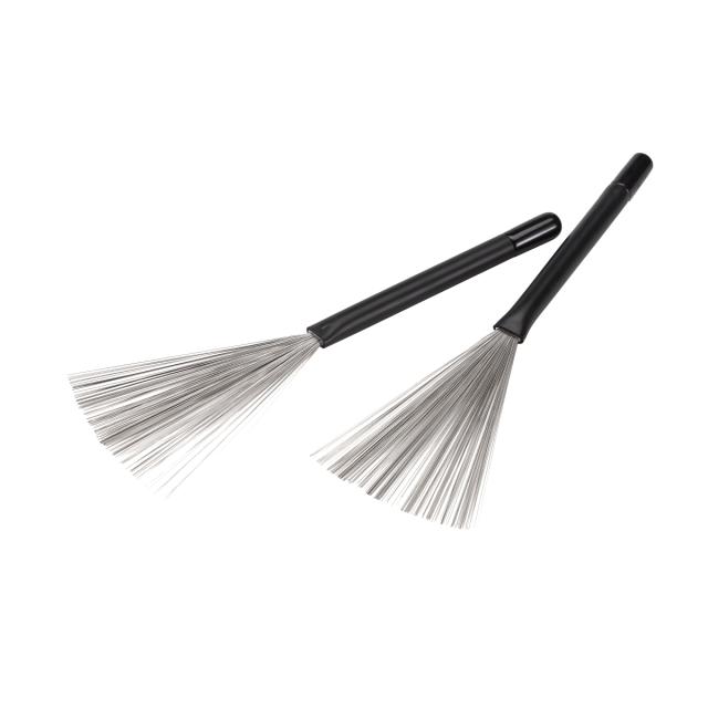 Retractable drum brushes pair