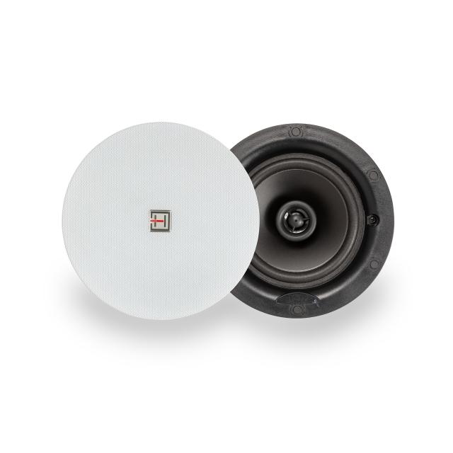 Altoparlante da soffitto 5.25" 20W 8 ohm a 2 vie con griglia senza cornice, bianco