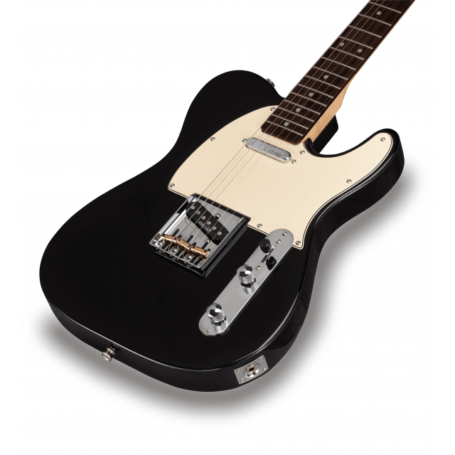 Cutaway electric guitar with 1 single coil and 1 lipstick pickup (equipped by Wilkinson®)