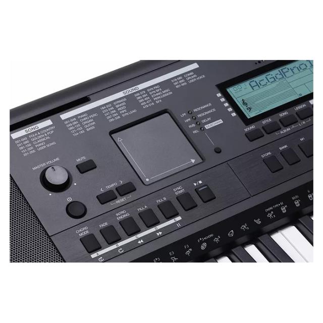 Lightweight 61-key "Touch response" portable arranger keyboard with high quality styles and sounds and SD audio player.