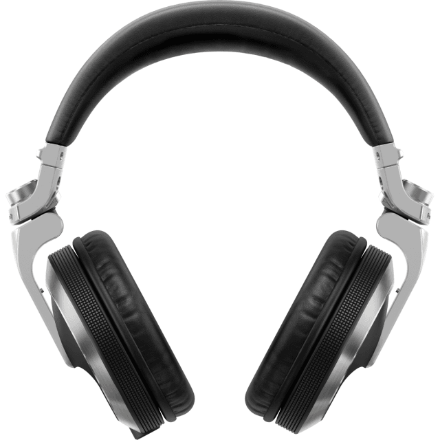 Professional over-ear DJ headphones (silver)