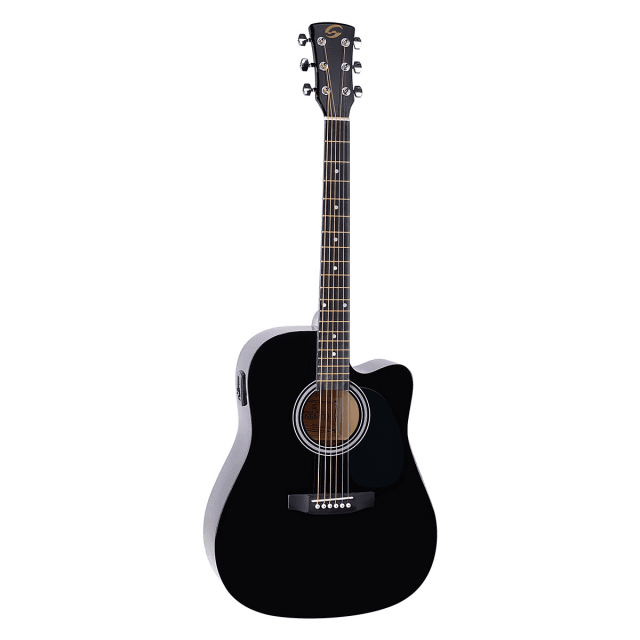 Dreadnought cutaway Acoustic guitar with preamp