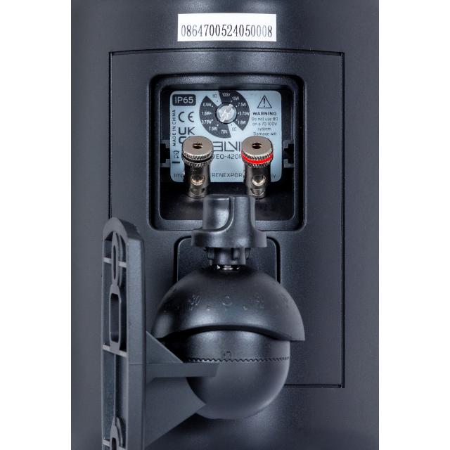 Coppia di Diffusori 4" Passivi 2-Vie a Parete da Esterno, Nero
