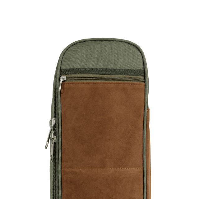 Borsa chitarra elettrica con inserti in pelle suede