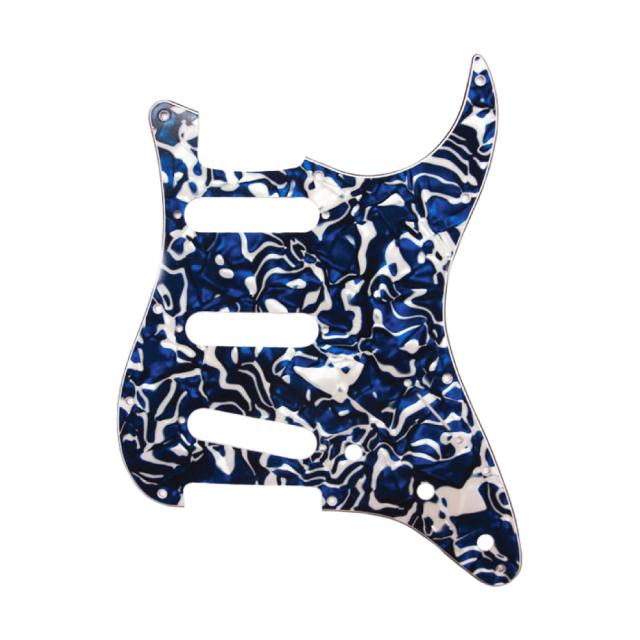 Strat Pickguard Blue Swirl Pearl (S-S-S)