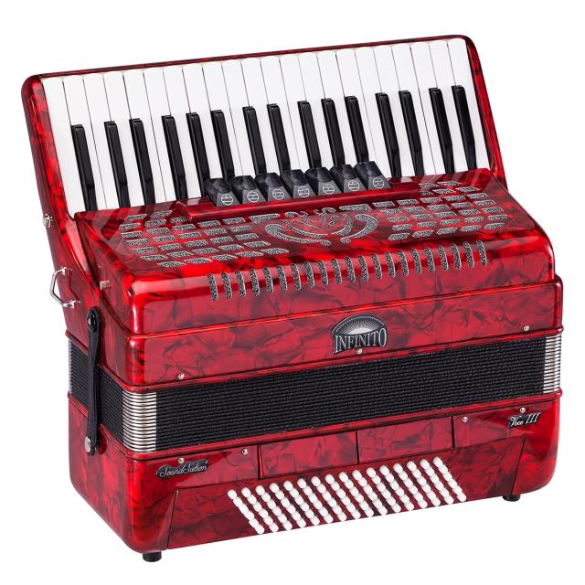 Fisarmonica 96 bassi rossa
