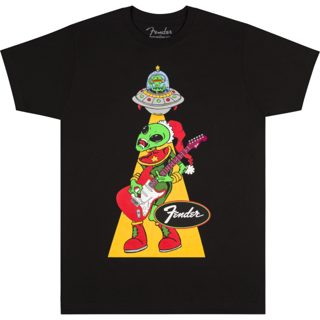 T-shirt  Fender® Ugly Christmas Tee Alien, Blk, XL