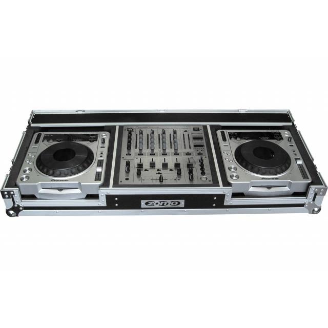 P-800/12 - Flightcase 2x CDJ-800 + 1x DJM-600/700/800 - argento