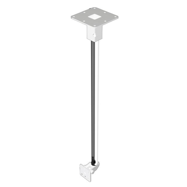 Supporto da soffitto in acciaio T80 per le serie Venu V2, ArcM e Cyclone series, lunghezza: 1000mm colore Bianco