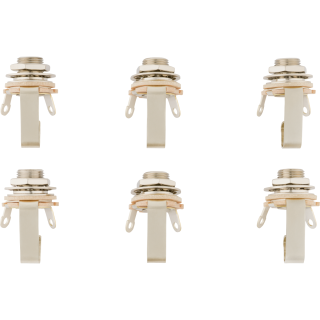 1/4" 2-Conductor Guitar Output Jack (6-pack)