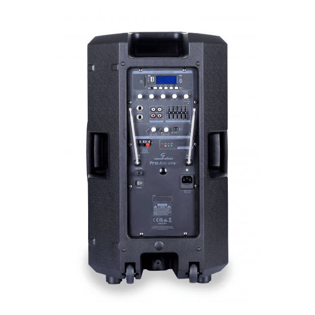 Sistema PA Portatile 12” 2-Vie con Batteria, Trolley e Mobile App