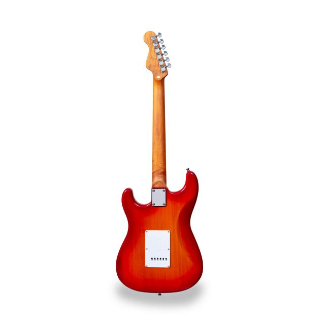 Double cutaway electric guitar with 2 single coils + splittable humbucker and self-locking tuners (Wilkinson equipped)