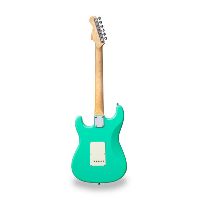 Chitarra elettrica double cutaway con 3 single coil e meccaniche vintage (equipaggiata Wilkinson)