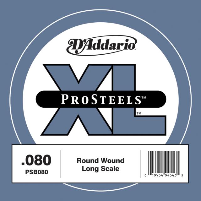 ProSteels Bass Guitar Single String, Long Scale, .080