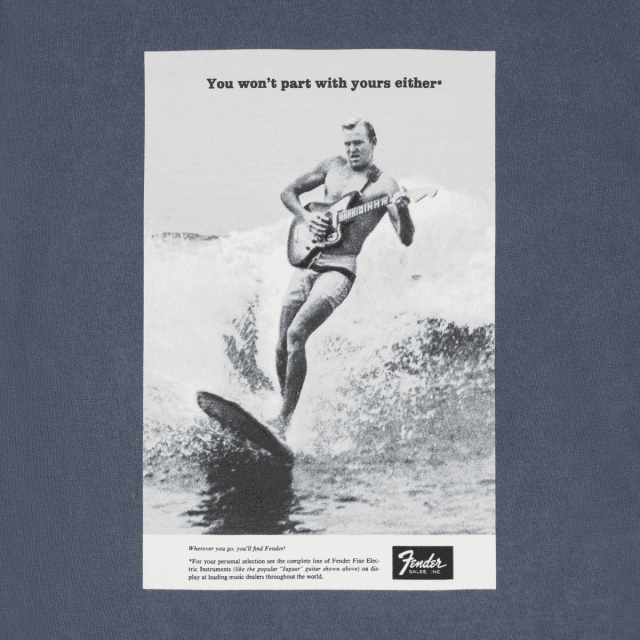 T-shirt Vintage Ad Surfer Tee, Ocean M