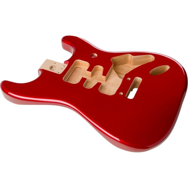 Deluxe Series Stratocaster® HSH Alder Body 2 Point Bridge Mount, Candy Apple Red
