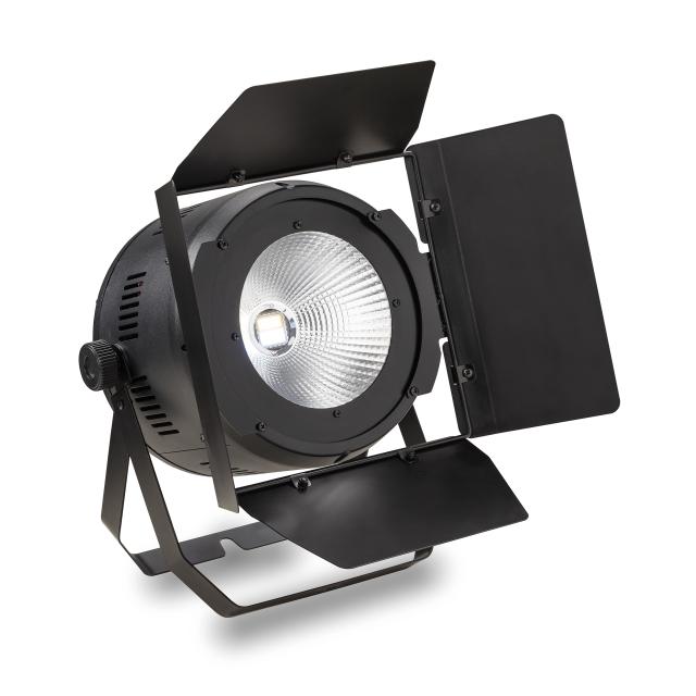 PAR per uso interno a LED da 200W Bianco Caldo + Puro con alette e apertura del fascio a 60°