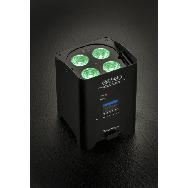 Set di 8 PAR a LED 4x12W RGBW 4in1 con batteria al litio e flight case con funzione di ricarica