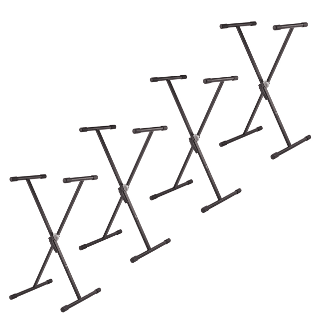 Pack da 4 Supporti singoli per tastiera regolabile con meccanismo easy adjust