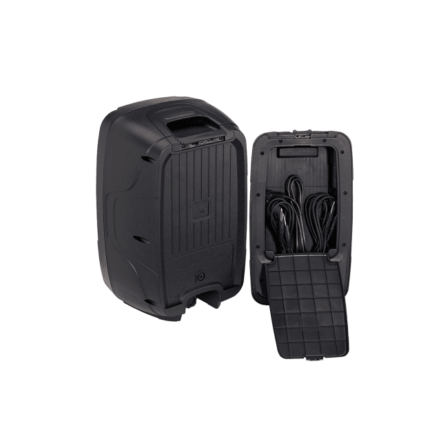 Sistema Pa 2x100W portatile con mixer attivo e due diffusori passivi a 2 vie