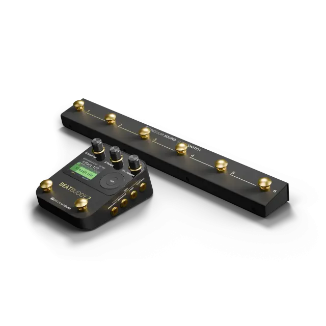 Stomp box drum machine