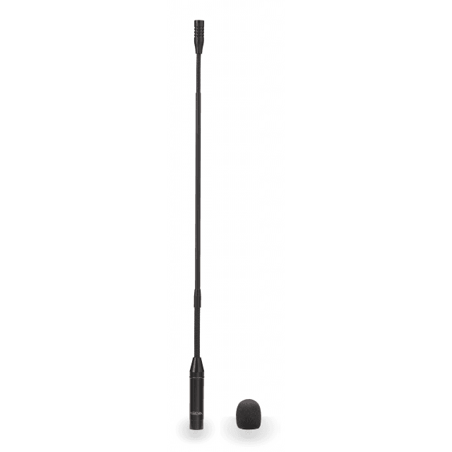 Microfono a collo d'oca cardioide - lunghezza 55cm, Nero