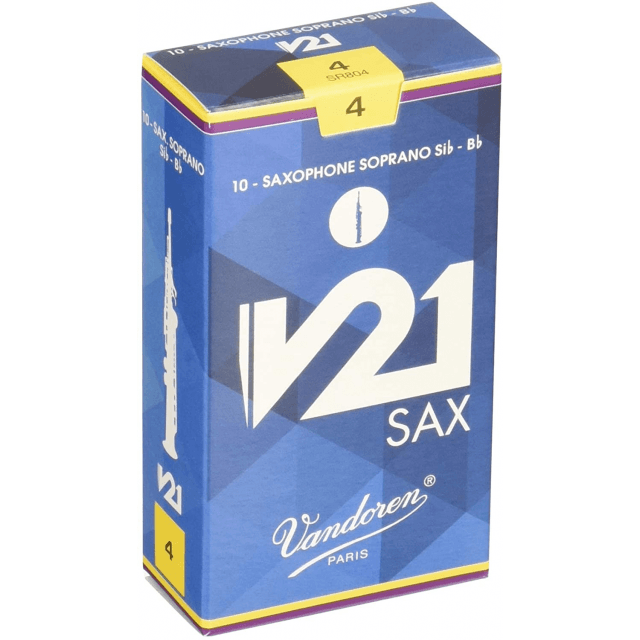 4 Soprano Saxophone Reeds V21 Pack 10pcs