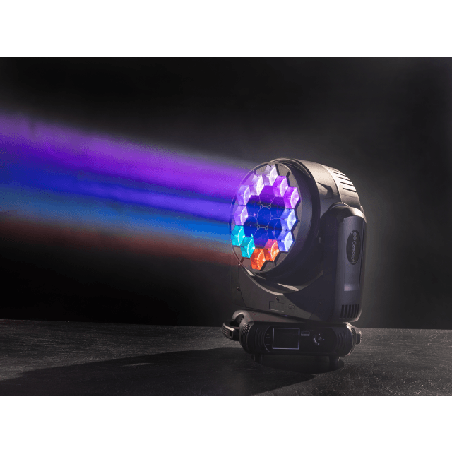 Set of 2 19x40w wash moving heads with flight case