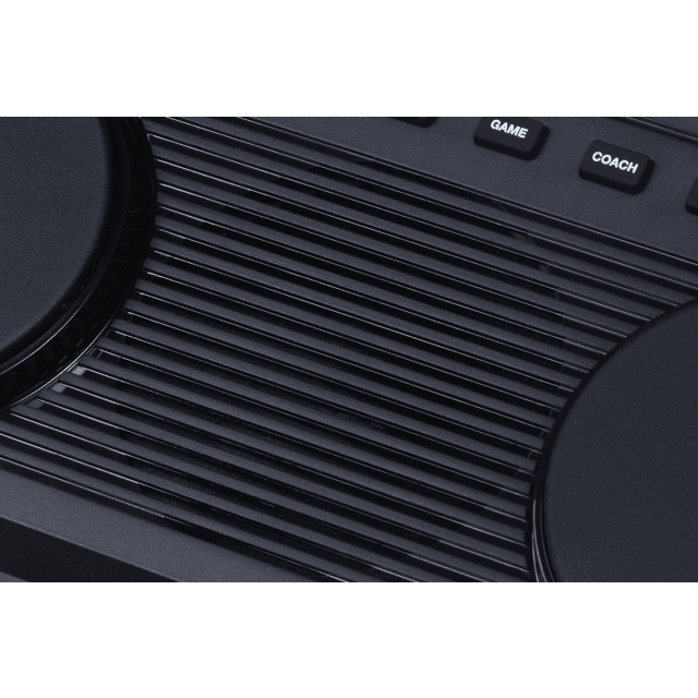 Portable Electronic Drumkit with 4 pads, flashing indicators and touch sensitivity.