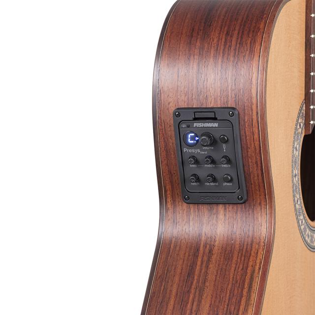 Hybrid cutway classic guitar all solid with preamp cedar top and open source finish (Made in Europe)