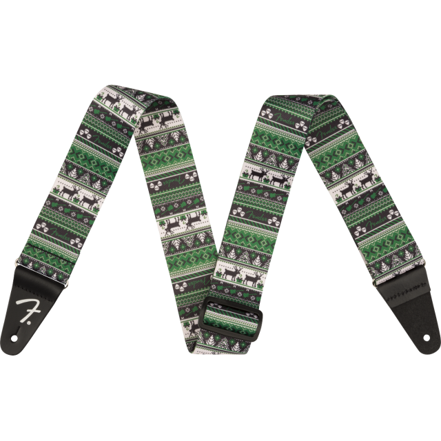 Tracolla Ugly Xmas Sweater Strap, Green Fair Isle