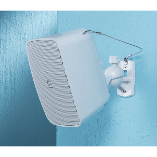 4" Waterproof 2-way Passive Wall-Mount Speaker Pair, White