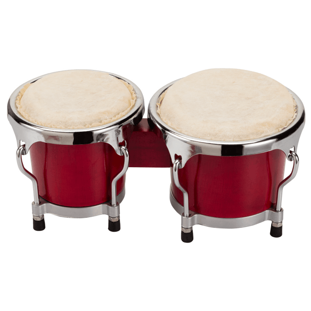 Bongo da 4"+ 5" in finitura legno scuro 