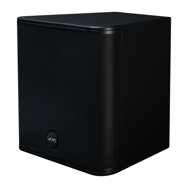 Compact passive Two-Way 13.5" coaxial loudspeaker with rotatable waveguide and controlled dispersion (black)