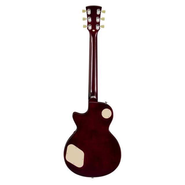 Chitarra elettrica cutaway arch top con 2 humbucker e manico set-in