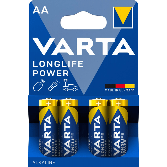 Batteria Longlife Power AA ad alta intensità di energia blister da 4 pz