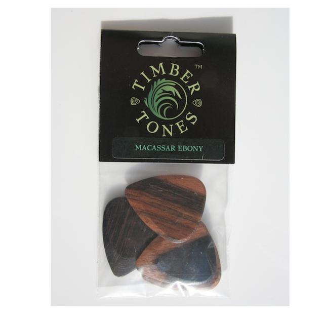 Macassar Ebony 4 Plectrums Pack