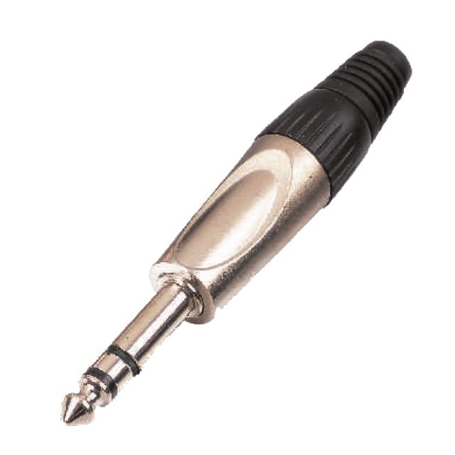 Metal connector 6.3mm jack STEREO (25 pcs box)