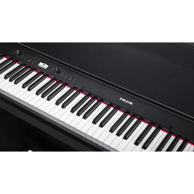 Piano digitale con cabinet tastiera pesata a triplo sensore - nero