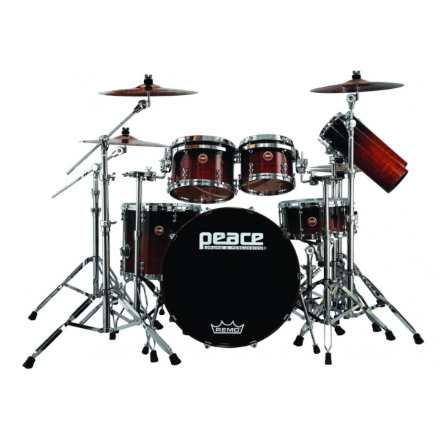 Genuine lacquered finish Canadian Rock Maple 5 pcs Drum set