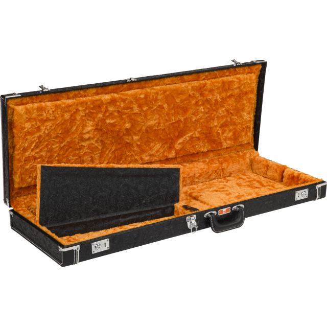Astuccio Fender  Waylon Jennings Strat/Tele Case, Black Tooled Leather