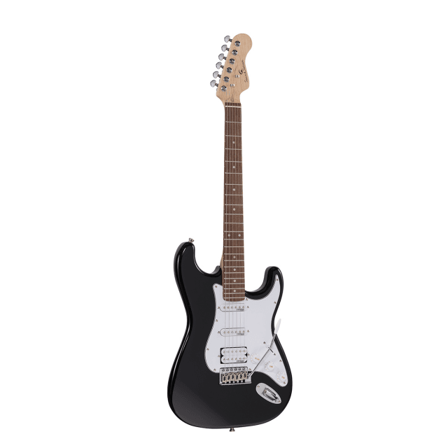 Double cutaway electric guitar with 2 single coils + splittable humbucker and self-locking tuners (Wilkinson equipped, eco-rosewood fretboard)