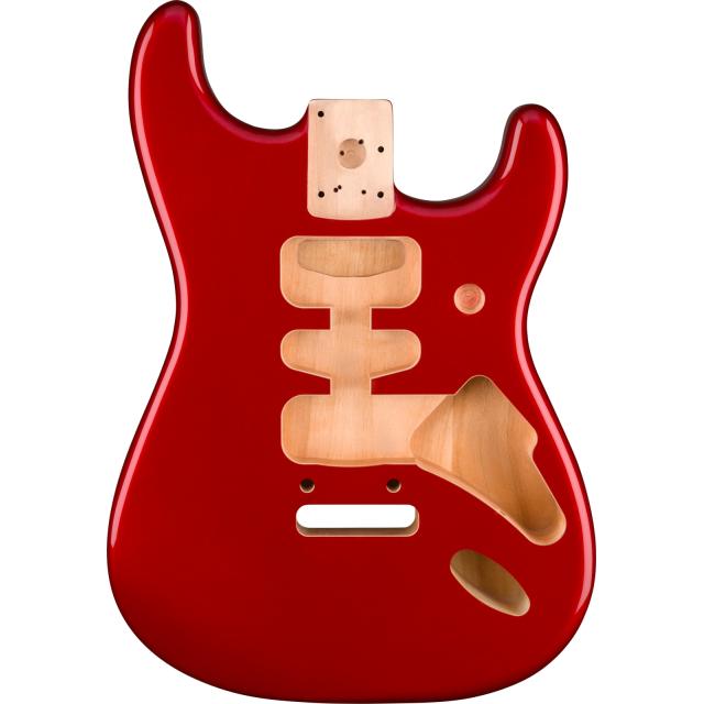 Deluxe Series Stratocaster® HSH Alder Body 2 Point Bridge Mount, Candy Apple Red