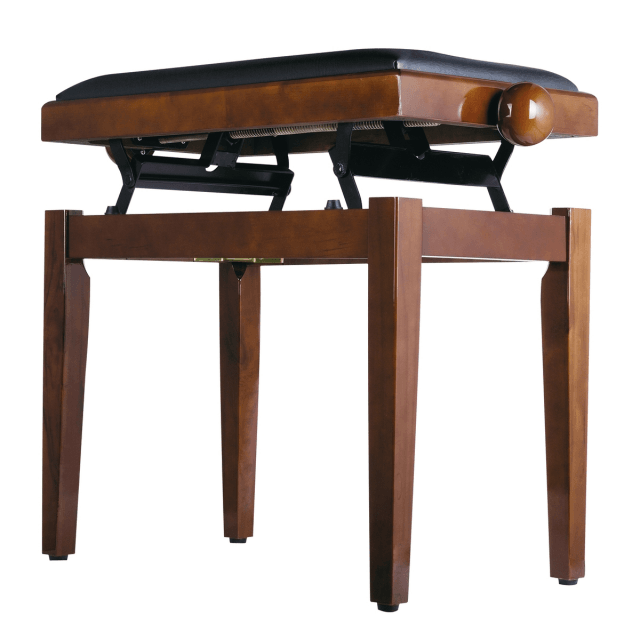 Adjustable glossy finish piano bench