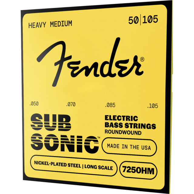 Muta Fender  SubSonic™ 7250HM Bass Strings, Nickel-Plated Steel, Long Scale, Gauges .050-.105 0737250408